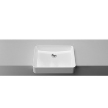 Fergus 500mm Gloss White Semi-recessed Basin